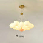 Moon Lampshade Chandelier: 3D Printed LED Hanging Light for Home Decor