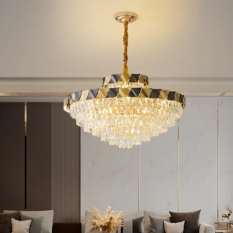 Crystal Chandelier: High-End Luxury Lighting for Living Room, Restaurant & More