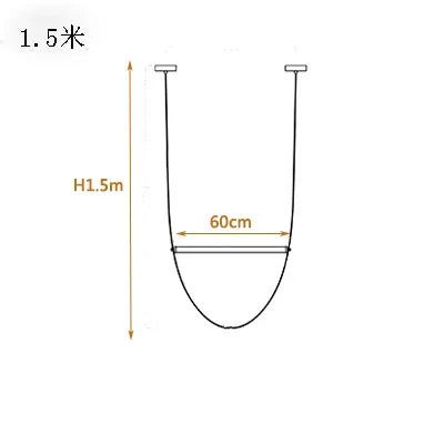 Nordic Restaurant Living Room LED Chandelier: Simple, Elegant Duplex Staircase Hall Design