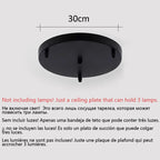 Stained Glass Pendant Lights Nordic Modern Hanging Lamps for Home Decor