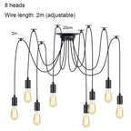 Spider Pendant Lights: Vintage Industrial Hanging Chandelier for Bar, Cafe Decor