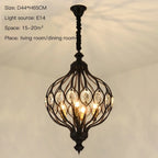 Vintage Lantern Chandelier for Living Room Bedroom Stairwell - Modern Country Style Lighting