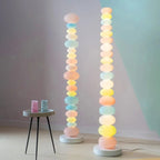 Glowbule Bead Floor Light: Candy Glass Lamp for Bedroom, Living Room, Children's Room