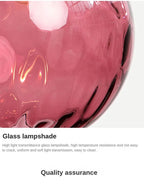 Water Grain Glass Pendant Light for Kitchen Bar Dining Room