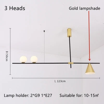 Glass Magic Bean Pendant Light for Modern Living Room Bedroom Kitchen Decor