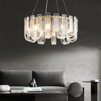 Dimmable LED Copper Ceiling Chandelier for Luxurious Living Room Lighting