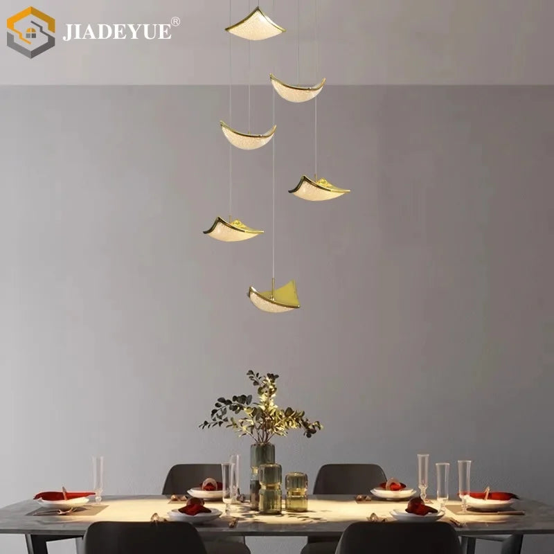 Crystal Sand Staircase Chandelier-Living, Dining, Bedroom LED Decorative Light