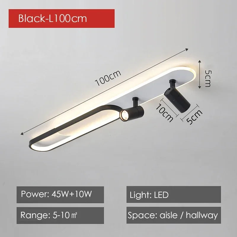 Modern LED Ceiling Lamps with Spotlight for Living Room & Kitchen