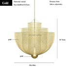 Geometric Iron Chandelier | Nordic Loft Pendant Light Fixture