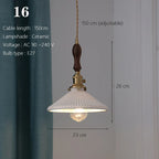 Ceramic Pendant Lamp Kitchen Island Dining Room Nordic Home Decor Pendant Ceiling Lights - Afralia™