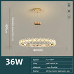 Crystal LED Chandelier for Home Decor & Luxury Lighting