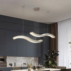 Crystal Pendant LED Chandelier for Luxurious Dining, Kitchen, and Villa Decor