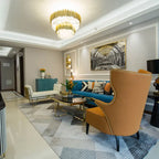 Crystal Chandelier: Elegant Villa Pendant Lights for Living Room and Bedroom