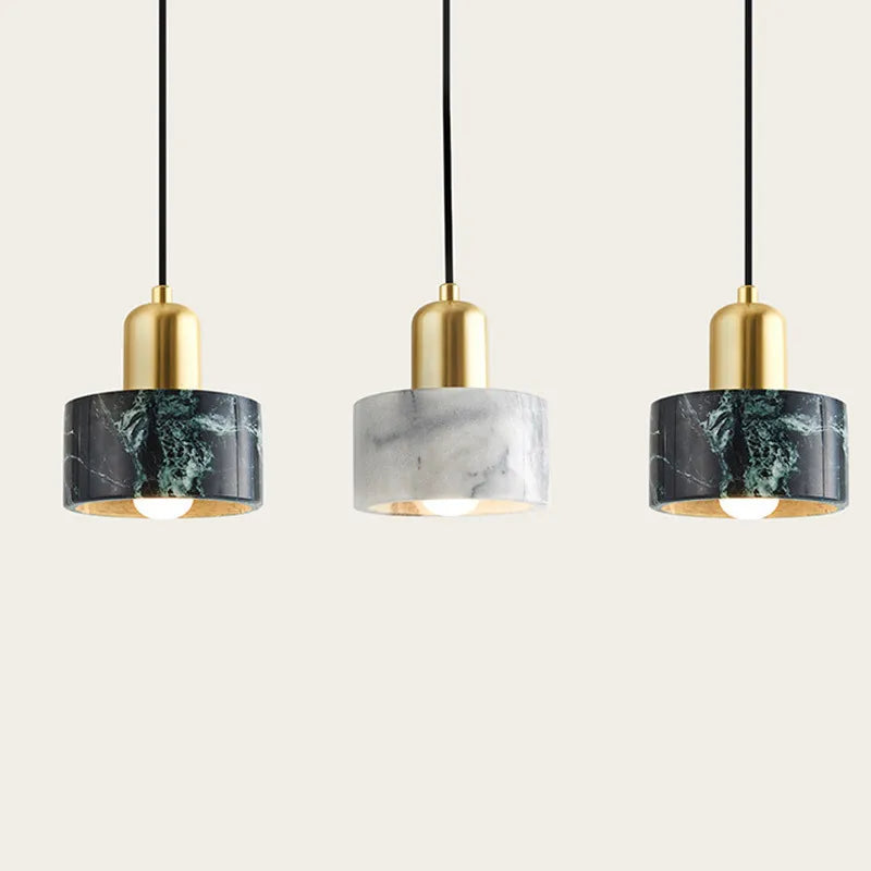 Marble Chandelier: Modern LED Pendant Lighting for Dining, Living, and Bedroom Décor