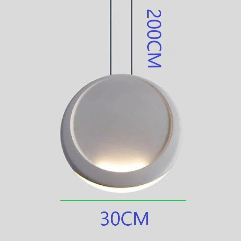 Scandinavian Moon Crescent Chandelier, Minimalist Kitchen Island Pendant Lamp