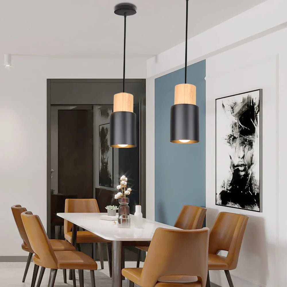 Nordic Pendant Lights: Minimalist E27 Lamps for Kitchen, Dining, Bedroom