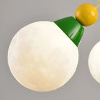 Nordic LED Pendant Light White Red 3 Heads 5Head Dining Room Kitchen Living Room