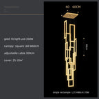 Crystal LED Pendant Light Luxury Stairs Lustre Modern Lighting Fixture