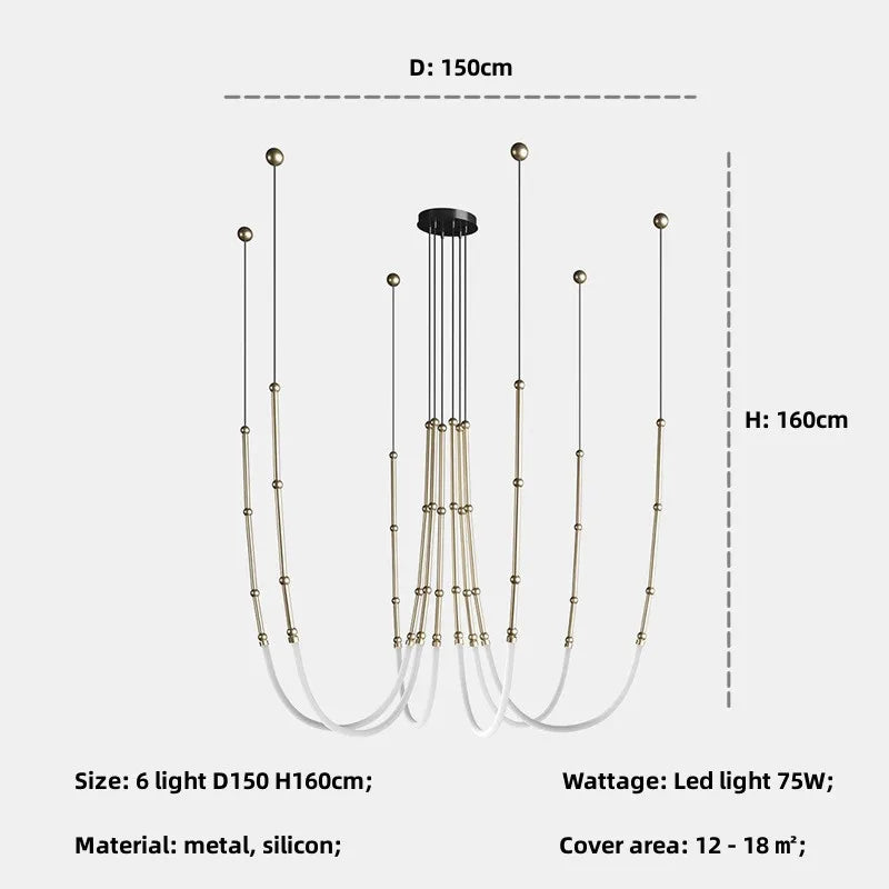 Bamboo Pendant Lights: Nordic Loft Stair LED Luminarias for Minimalism Decor