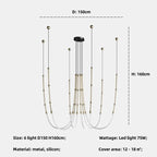 Bamboo Pendant Lights: Nordic Loft Stair LED Luminarias for Minimalism Decor