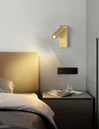 Rotatable 3W LED Wall Sconce Lamp for Bedroom, Hotel - Modern, Black, White