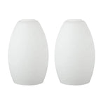 Opal White Frosted Glass Lamp Shade 1-5/8" Fitter Pendant Chandelier Cover