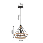 Vintage Hemp Rope Pendant Light Industrial Chandelier Loft Decor Lampshade