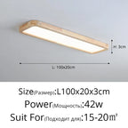 LED Ceiling Lights: Modern Nordic Kitchen Study Living Room Dimmable Remote Control