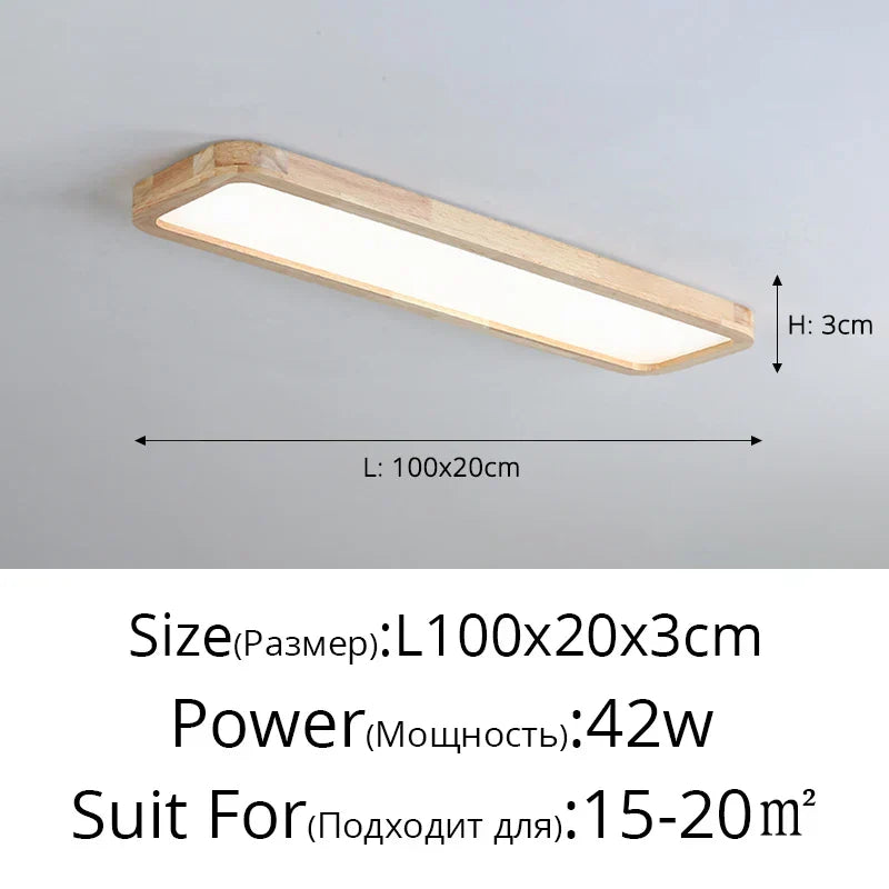 LED Ceiling Lights: Modern Nordic Kitchen Study Living Room Dimmable Remote Control