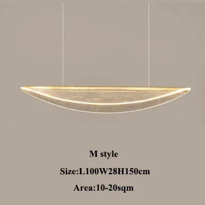 Modern Minimalist Acrylic LED Chandelier for Home Decor and Indoor Lighting