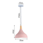 Nordic Pink Chandelier LED Pendant Light Modern Minimalist Ceiling Lamp