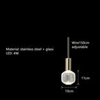 Glass Tubes LED Chandelier: Modern Luxury for Living Room, Bedroom, Hotel & Aisle