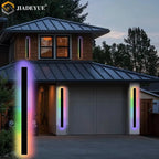 RGB Long Wall Lamp: Smart Remote Control, Indoor/Outdoor, IP65, Christmas, Home Decor