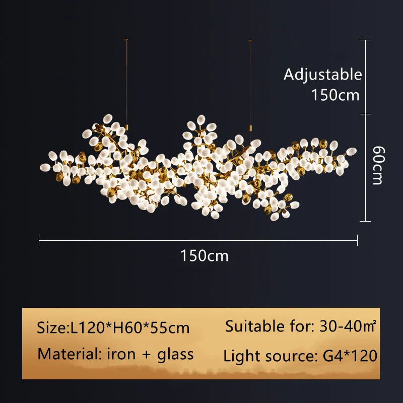 Modern Glass Luxury Chandelier for Home and Commercial Spaces