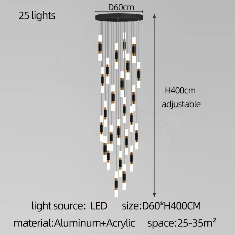 Nordic LED Ceiling Chandelier for Home Decor - Modern Lighting Fixture for Living Room