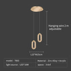 LED Chandeliers: Luxury Staircase Pendant Lamps, Long Hanging Gold Fixture