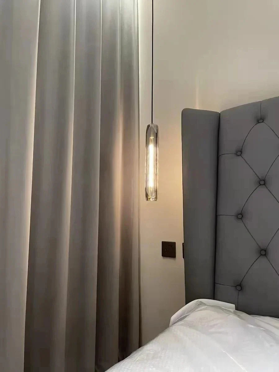 Copper Crystal Tulip Chandelier - Postmodern American Bedroom Bar Bedside Light