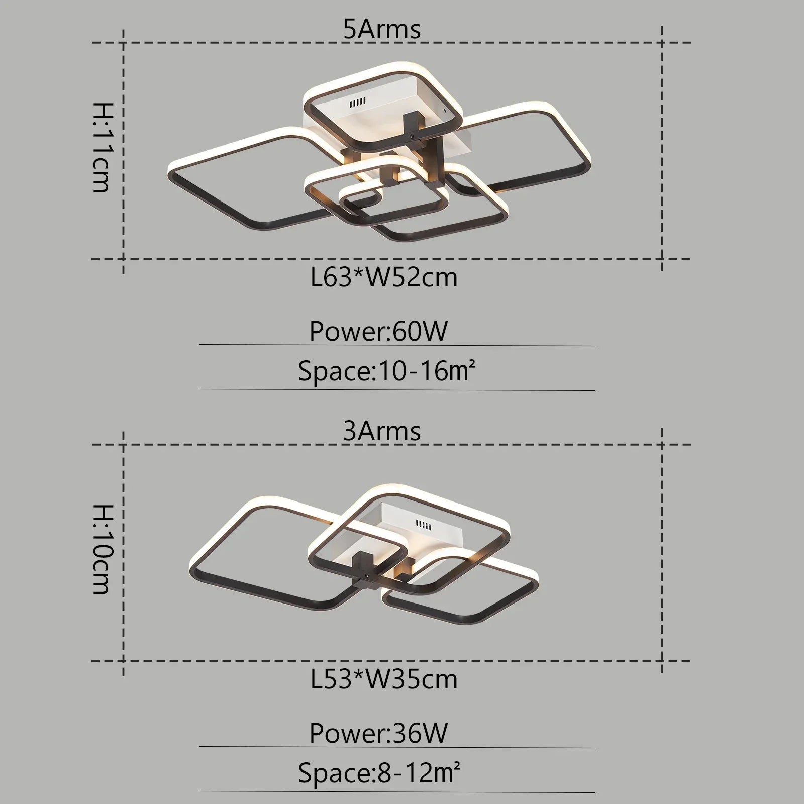 Minimalist LED Ceiling Light for Living Room Bedroom Study - Modern Nordic Design