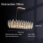 Crystal LED Chandelier: Modern Luxury Room Decor Pendant Light for Home, Bedroom, Restaurant & Ceiling