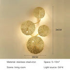 Nordic Lotus Leaf Wall Light: Industrial Style Retro Sconce for Home and Hotel