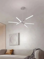 Nordic Rotatable LED Pendant Lights for Minimalist Living Dining Room Chandeliers