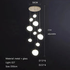 Gregg Glass Pendant Light: Stylish LED Hanging Lamp for Dining Kitchen LOFT.