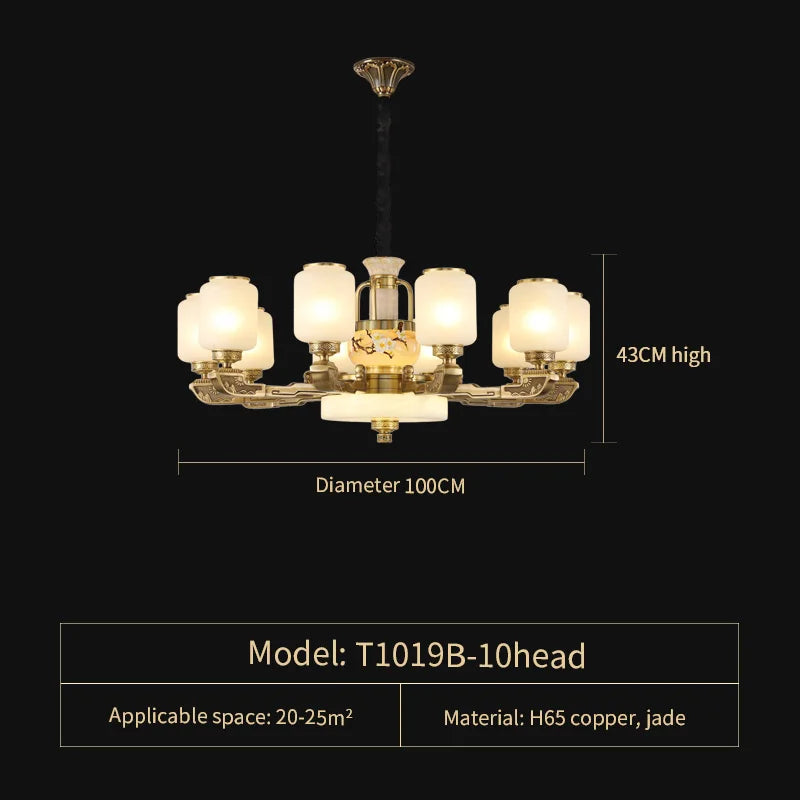 Jade Chandelier for Luxe Living Spaces
