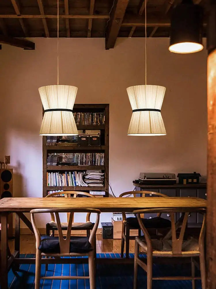 Wabi Sabi Cloth Ceiling Chandelier for Home Decor, Japan Room, Restaurant, and Shop