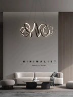 Creative Twisted LED Chandelier for Living Room Bedroom Lighting