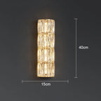 Crystal LED Wall Lamp for Living Room Aisle Bedroom Staircase Decoration