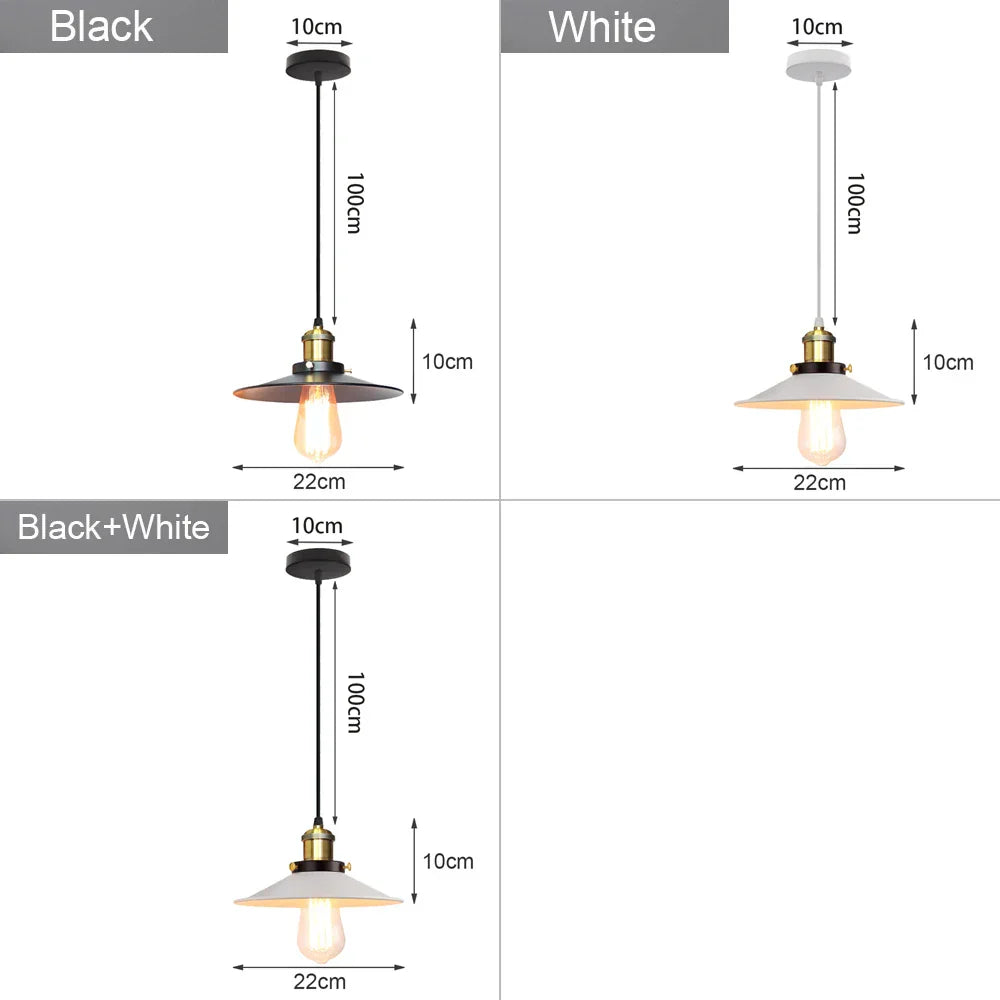 Industrial Loft Chandelier Pendant Lamp LED Edison Vintage Hanging Light