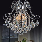 Modern Crystal Chandelier | Colourful Indoor Living Room Light Fixture