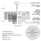 Crystal Bedroom Pendant Lamp: Designer Luxury Glass Lighting for Living Room