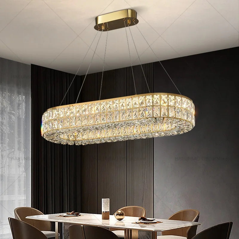Crystal Chandelier: Modern Luxury Lighting for Living Room, Restaurant, and Villa